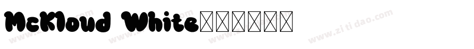 McKloud White字体转换